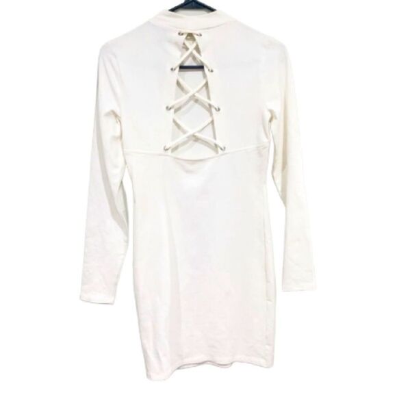 Forever 21 white form-fitting dress, S - Picture 3 of 4